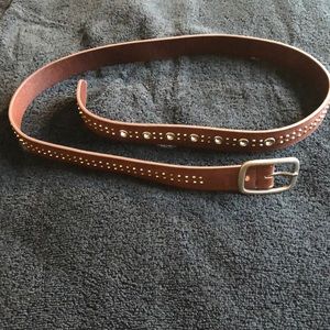 American Eagle Belt- brown studded-XL 34”-40”